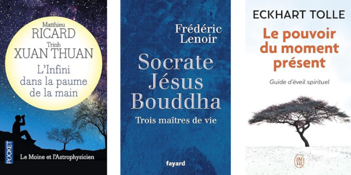 livres inspirants - Paul Ricard Xuan Thuan l'infini dans la paume Frédéric Lenoir Jesus Socrate Bouddha Eckhart Tolle Le pouvoir du moment présent - par Aldric Tourres auteur de L'Appel des Vignes, L'esprit du vin et la vie en chemin