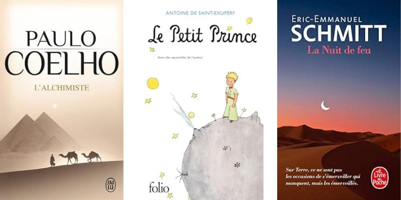 livres inspirants - Paul Coelho l'alchimiste le petit prince saint Exupéry Eric Emmanuel schmitt la nuit de feu par Aldric Tourres auteur de L'Appel des Vignes, L'esprit du vin et la vie en chemin