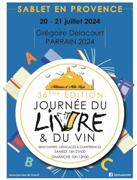 Journées du livre de Sablet - Aldric Tourres auteur de L'Appel des vignes, roman sur le monde du vin et de la vigne