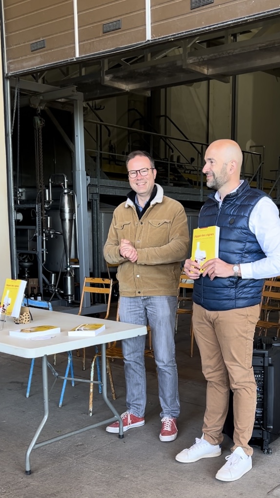 Présentation L'Appel des vignes au domaine Juliette Avril - Aldric & Stephan parlent du livre