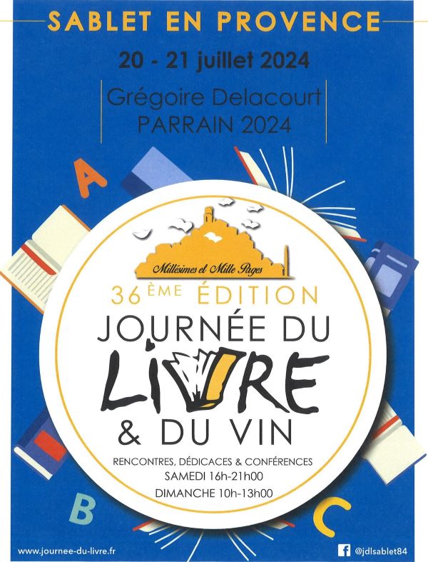 Journées du livre de Sablet - Aldric Tourres auteur de L'Appel des vignes, roman sur le monde du vin et de la vigne
